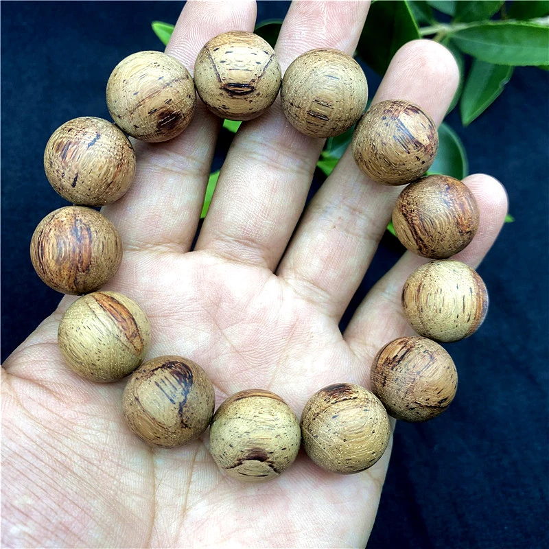 海南大叶降真香帝王香奶油高油料18mm手串佛珠手錬满油文玩兰花香
