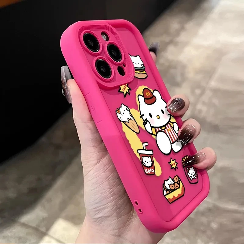 全包MM凯蒂猫适用苹果14手机壳iphone15promax软壳13/12/11硅胶xs
