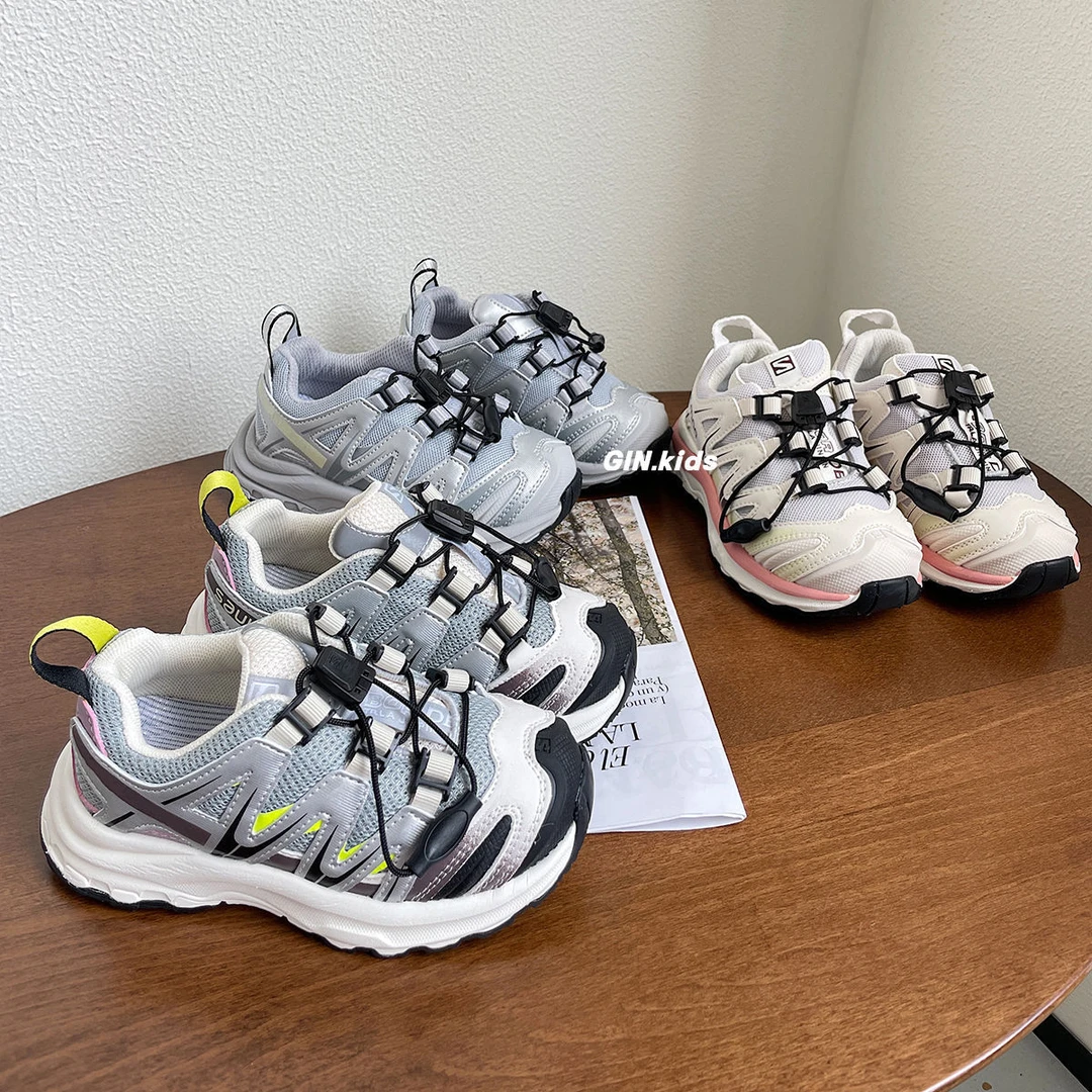 奇诺鼠女童运动鞋软底老爹鞋休闲鞋男童男孩中大童透气跑步鞋百搭