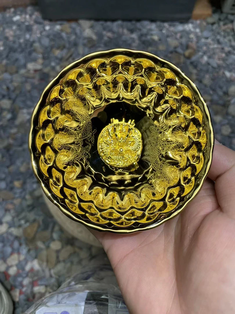 ［凤舞九天金龙王盏］高端主人杯家用茶具陶瓷杯茶杯水杯喝茶喝水w