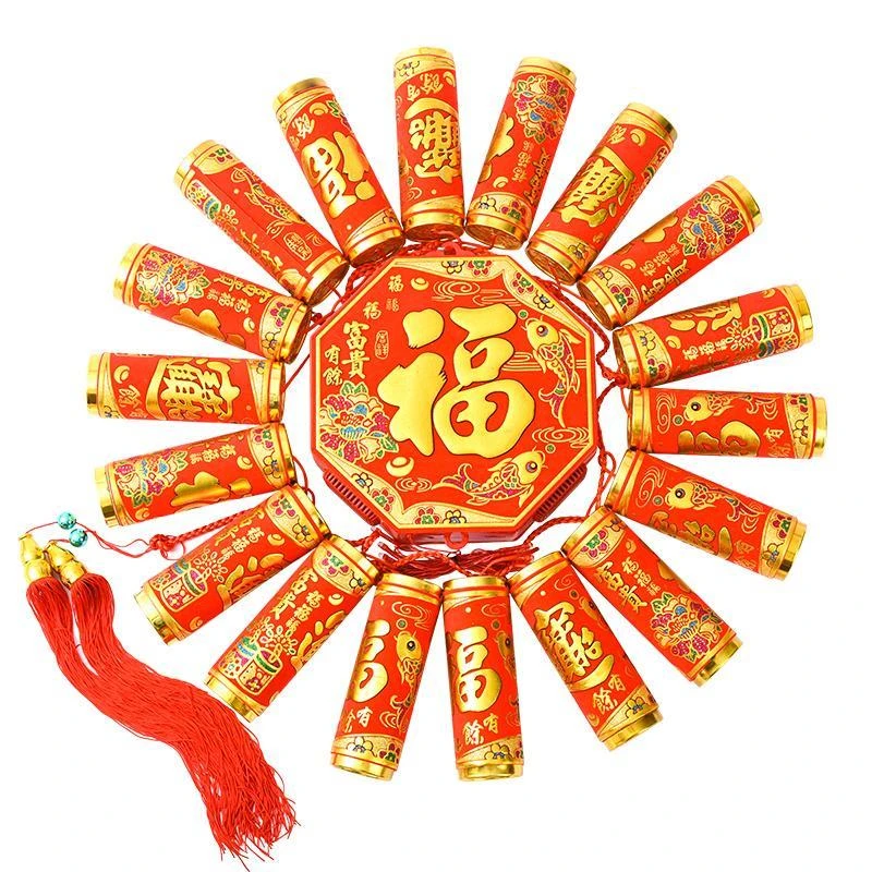 电子鞭炮鞕炮带超响家用仿真发声充电池鞭爆炮仗春节鞕炮结婚乔迁