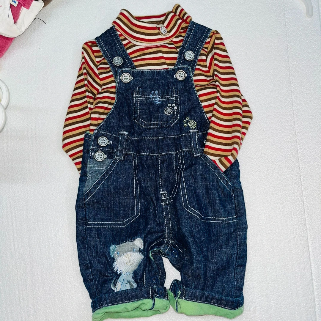 直播间外贸童装小童背带裤春秋时尚休闲（扣号备注）牛仔裤裤子宝宝