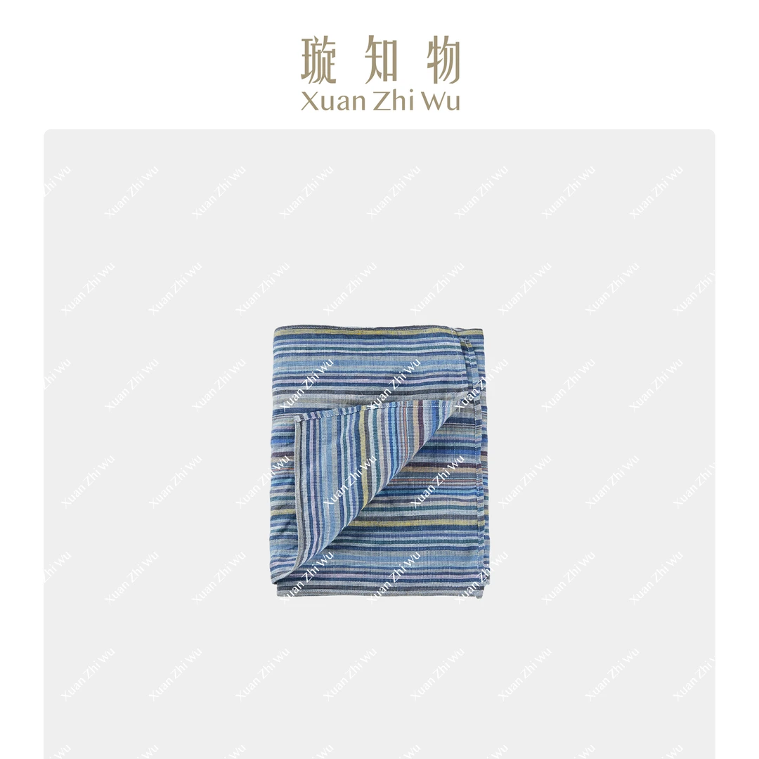 璇知物旧时光丝巾 休闲撞色夏季格子气质时尚百搭
