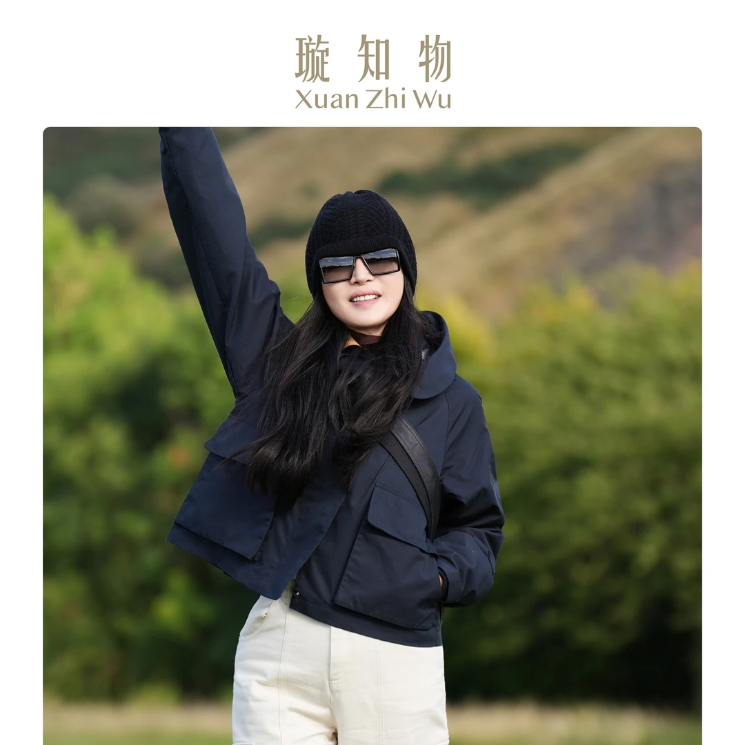 璇知物「Xuan」曼彻斯特外套 简约轻奢秋冬连帽短外套王璇原创设计