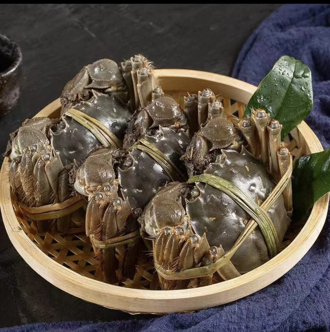 螃蟹 148块 3斤 3-4两的公蟹+2-2.5两的母蟹 约10只