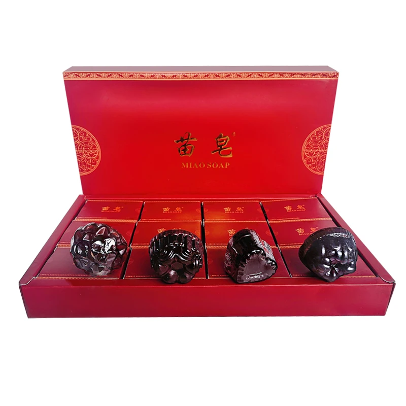 苗皂官方多效控油祛痘收缩毛孔脸部洁面 沐浴手工皂 男女护肤正品