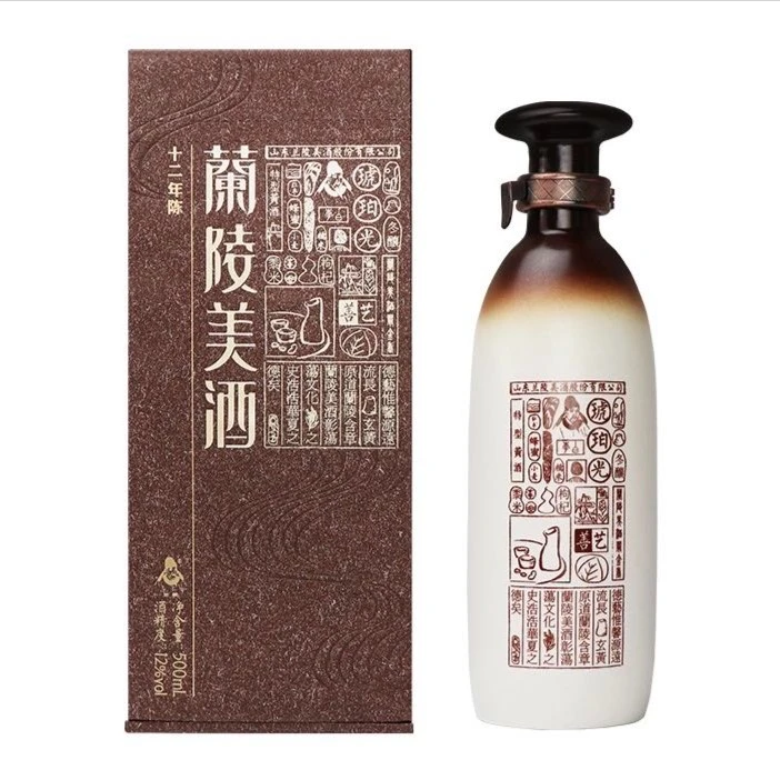 兰陵（美酒十二年陈）12度500ml糯米枸杞蜂蜜红枣特型半甜黄酒