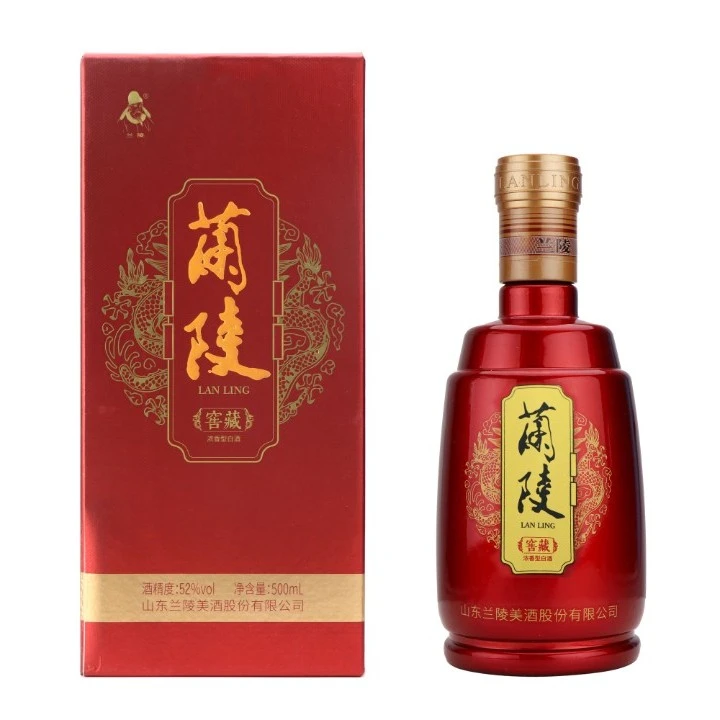 兰陵商超同款红窖藏纯粮纯粮整箱优级浓香型白酒52度500ml*6
