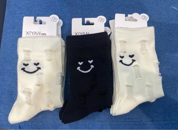 时尚e足百搭休闲棉袜随机发货不指定