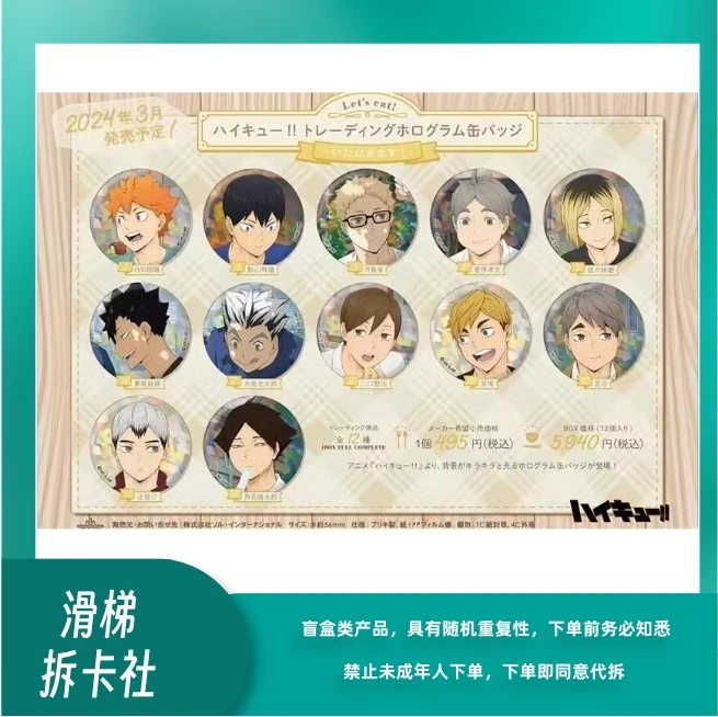 【滑梯】排球少年干饭闪系列 吧唧盲盒（默认代拆）