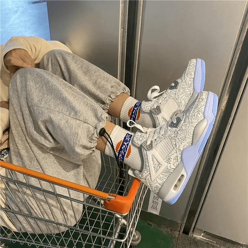 鞋子女ins潮气垫跑步鞋夏季新款ulzzang运动老爹鞋子情侣鞋男百搭