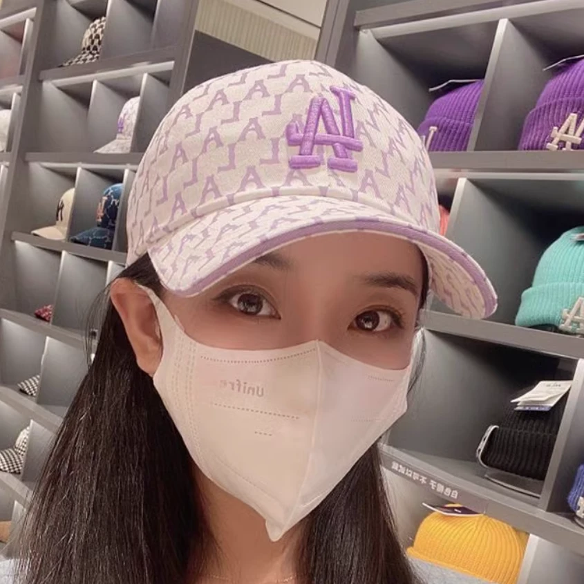 MLB韩国MLB帽子满标ins风老花棒球帽宽檐运动帽男女鸭舌帽情侣帽