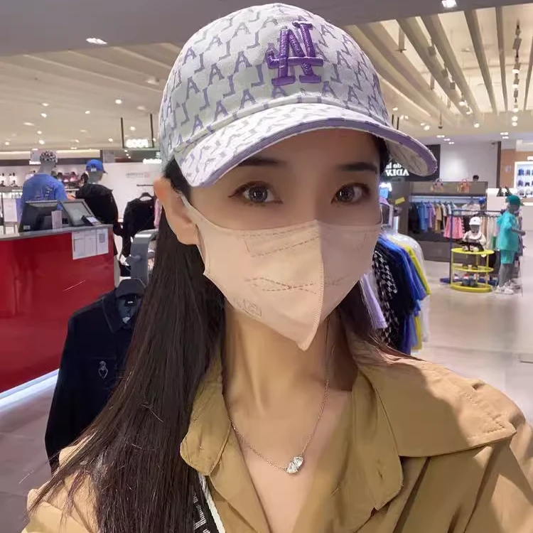 韩国MLB帽子满标ins风老花棒球帽宽檐牛仔运动帽男女鸭舌帽情侣帽