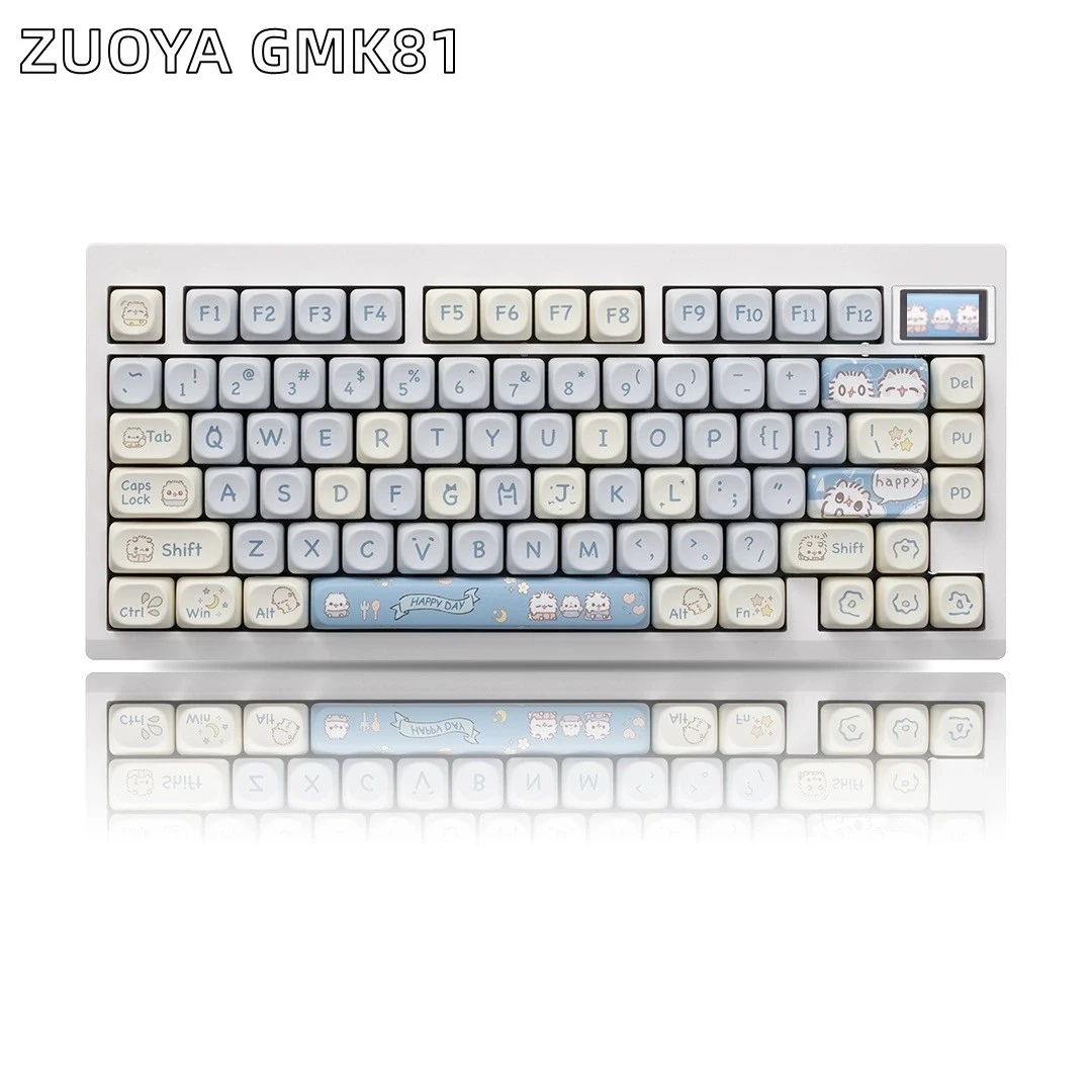 佐亚GMK81客制化机械键盘套件Gasket结构VIA三模无线蓝牙带小屏幕