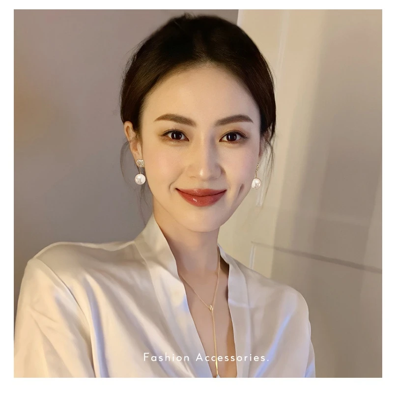 珠珠耳环女爱心小众设计轻奢高级感2023新款耳钉气质甜美耳饰耳坠