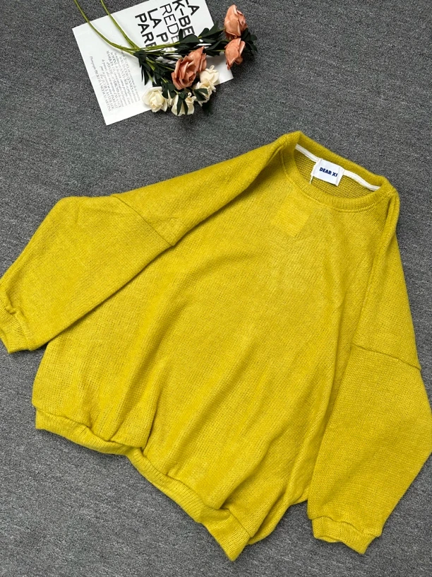 4478简约阔版休闲显瘦极简百搭毛衣针织衫毛衣