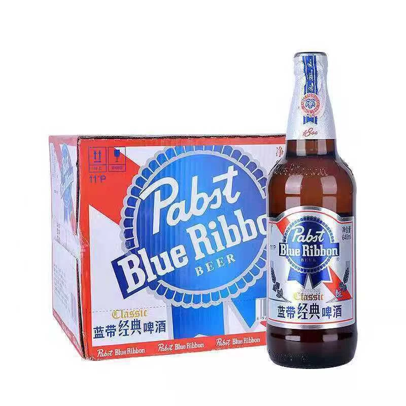 蓝带经典啤酒640ml*12瓶整箱经典640啤酒