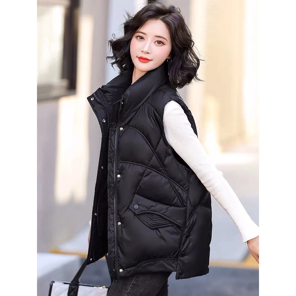 波司登羽绒服马甲女2023新款秋冬白鸭绒韩版宽松时尚马夹坎肩背心