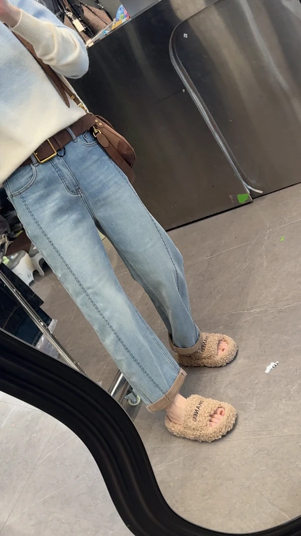 LIZi自留～欧货休闲牛仔裤哈伦裤6927
