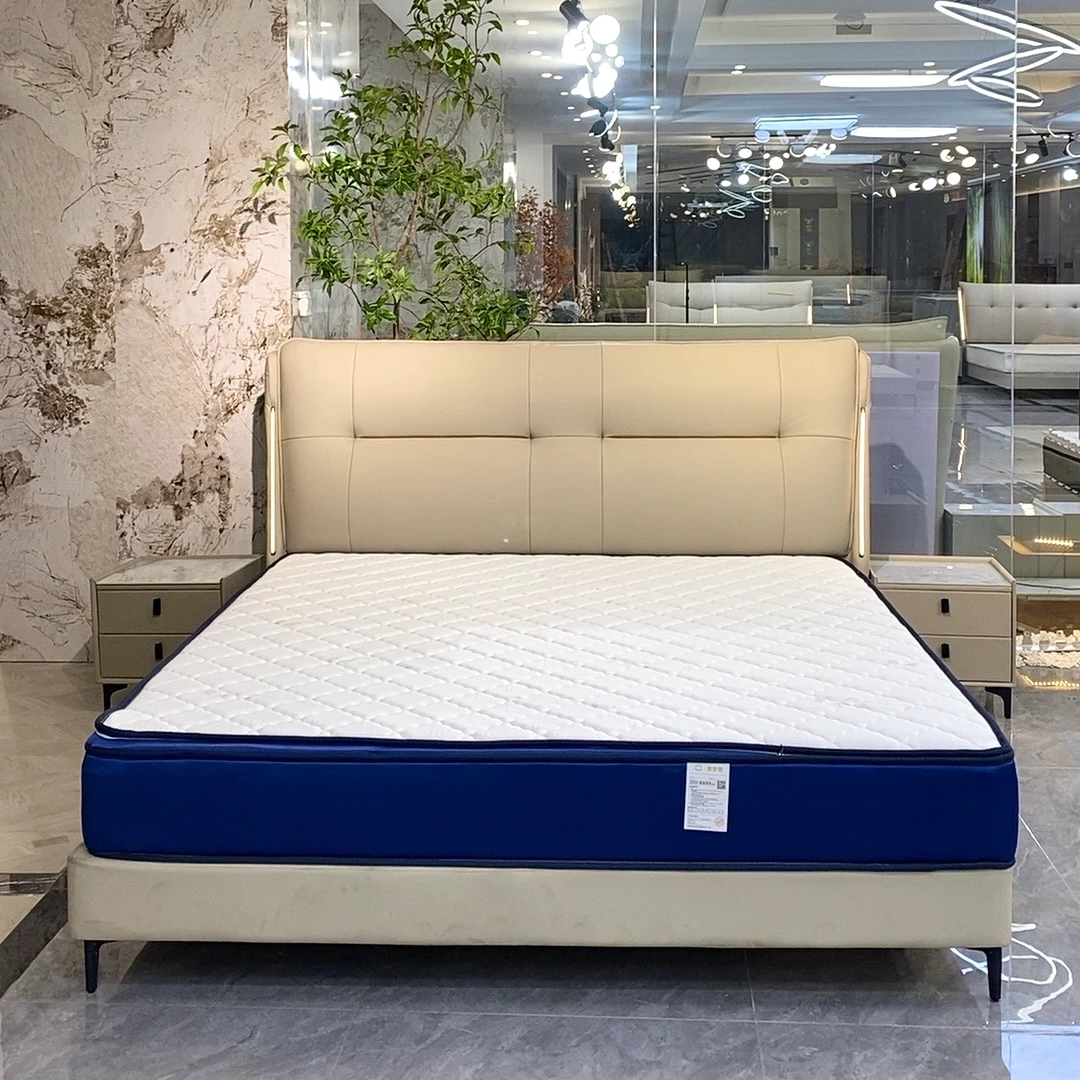 【美梦连连】fg北欧轻奢简约主卧床软体皮艺床松弛感#808