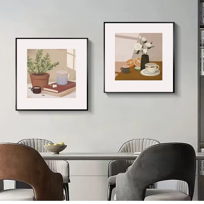 小众餐厅组合画现代简约北欧时尚沙发背景装饰画