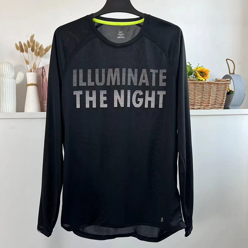 004男士速干运动长袖T恤