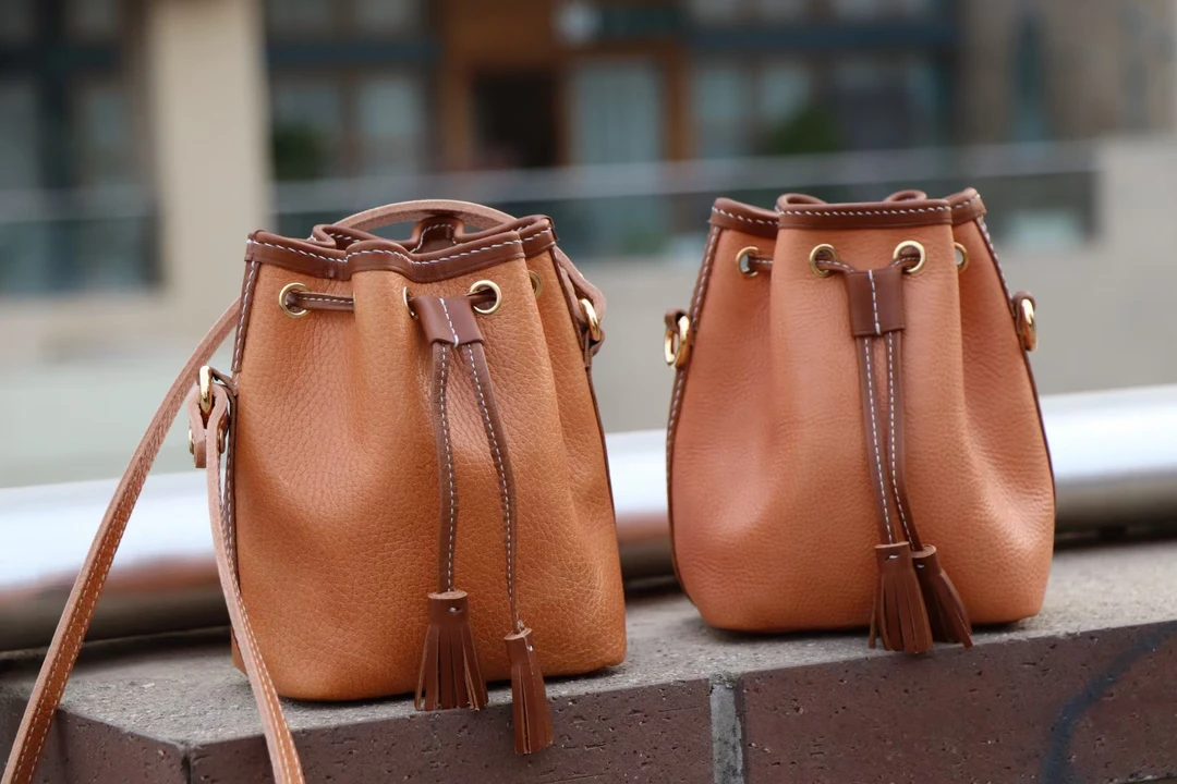 mini水桶包纯手工制作牛皮真皮复古时尚