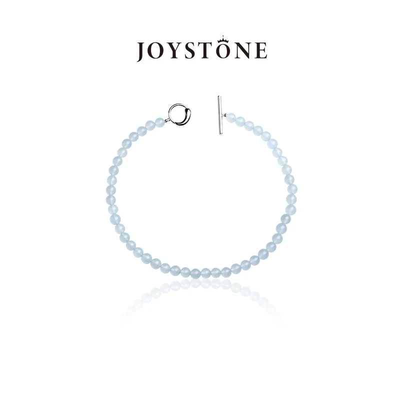 Joystone 铜合金项链 新中式冰蓝项链时尚气质百搭