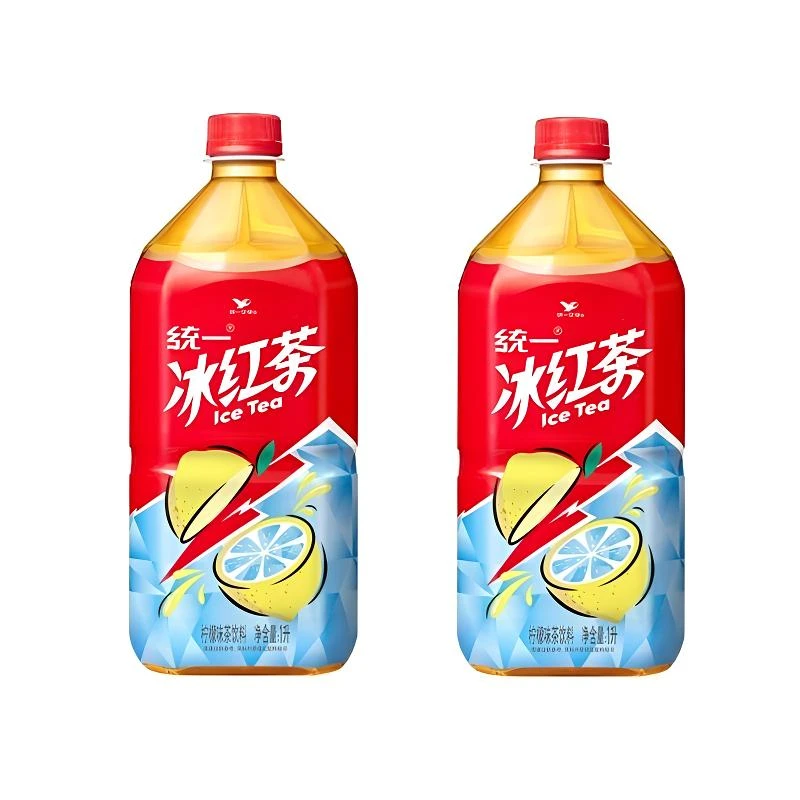 【2瓶】统一柠檬味冰红茶1L整箱批特装饮料夏季冰爽果味茶饮品
