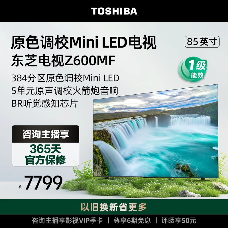 东芝电视85Z600MF原色调校Mini LED原声调校火箭炮音响电视【官旗】
