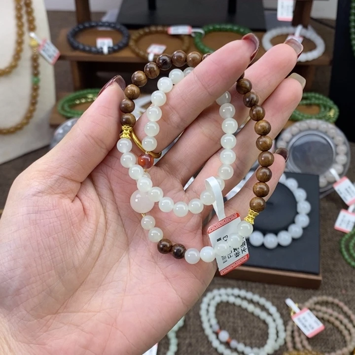 和田玉手饰合金白*胖