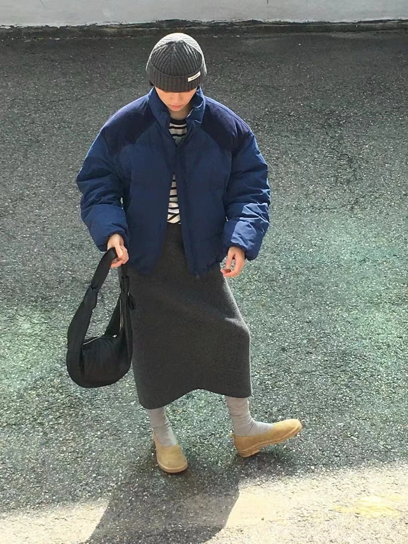 栖子 羽羽外套保暖百搭休闲宽松冬季