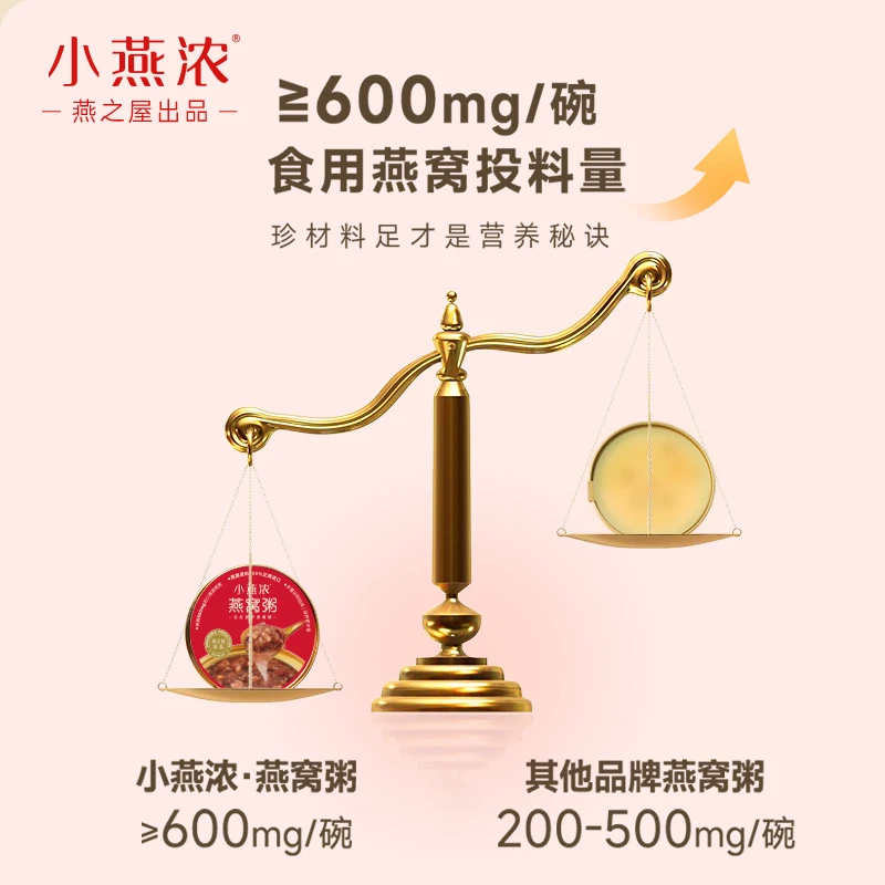 【24K年味】【新口味上市】小燕浓·五红润养燕窝粥252g×6碗 早餐代餐
