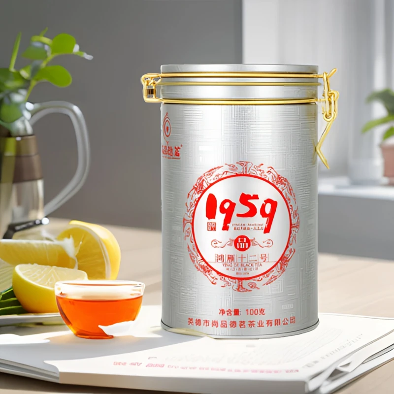尚品德茗英红鸿雁十二号红茶罐装100克/罐