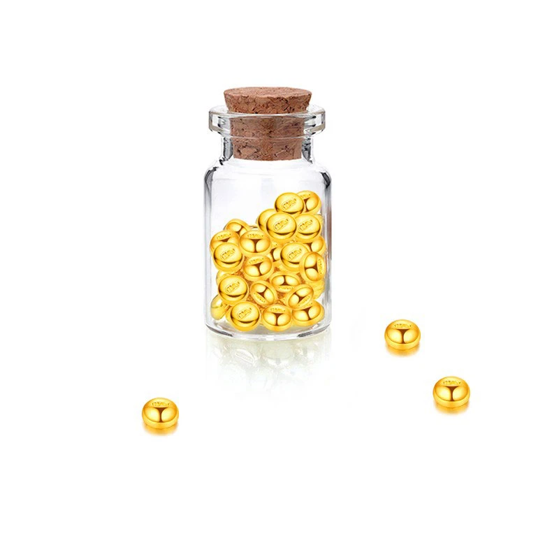 保证正品足金999金豆子黄金投资发财收藏送礼多样式发货拍一发一