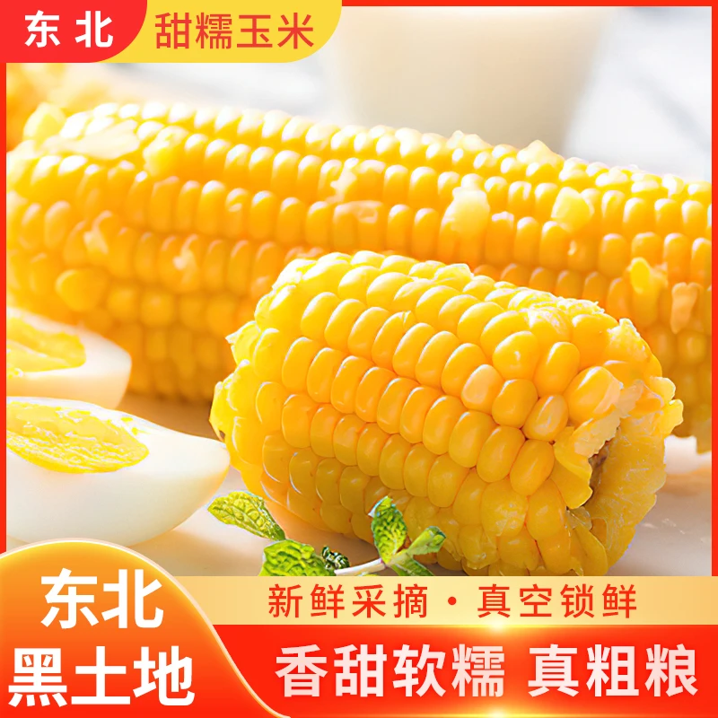 黄糯玉米 10根 头茬鲜食甜糯粘玉米粗粮新鲜非转基因3000克一箱