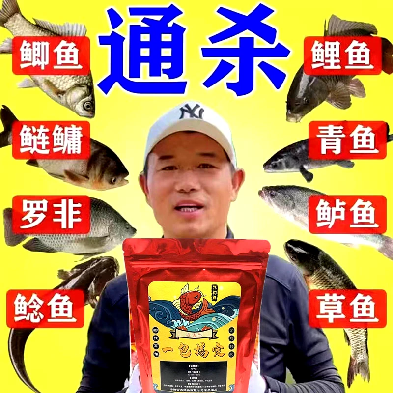 邓刚一包搞定钓鱼饵料钓鲫鱼鲤鱼草鱼鳊鱼青鱼野钓通杀饵专用