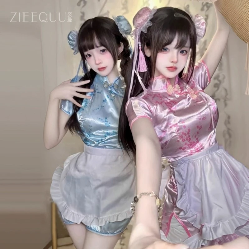 中华娘旗袍免脱调情诱惑cos角色扮演套装少女可爱