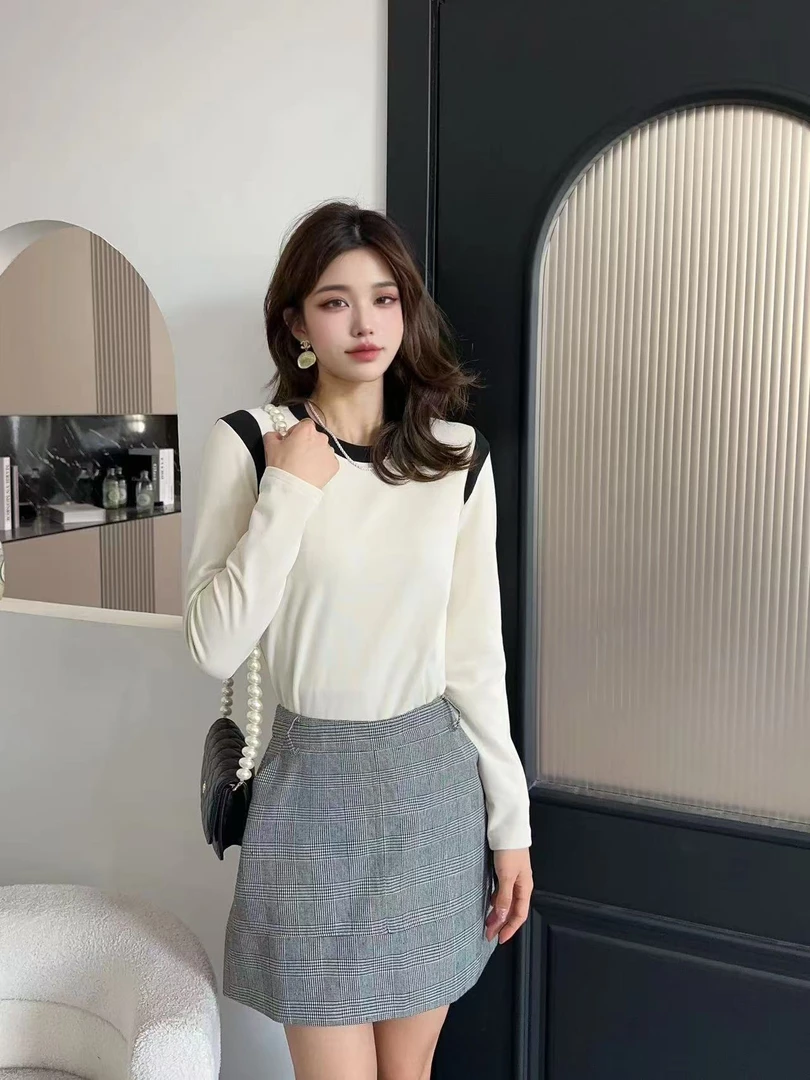 【俊丽专属】月牙弯弯女款德绒打底衫