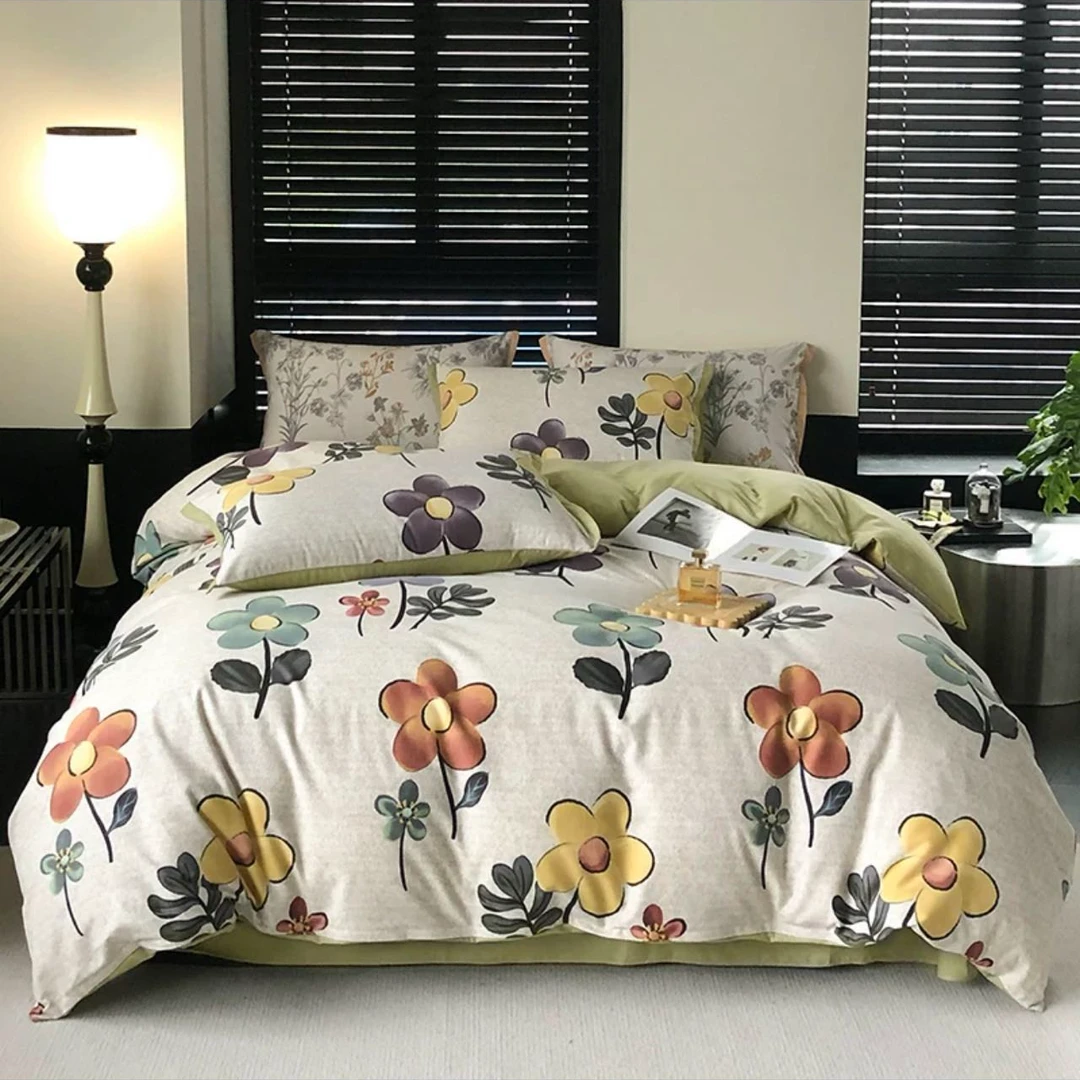 【南方生活福利】礼盒定制款100棉纯棉四件套富贵大气--春风里