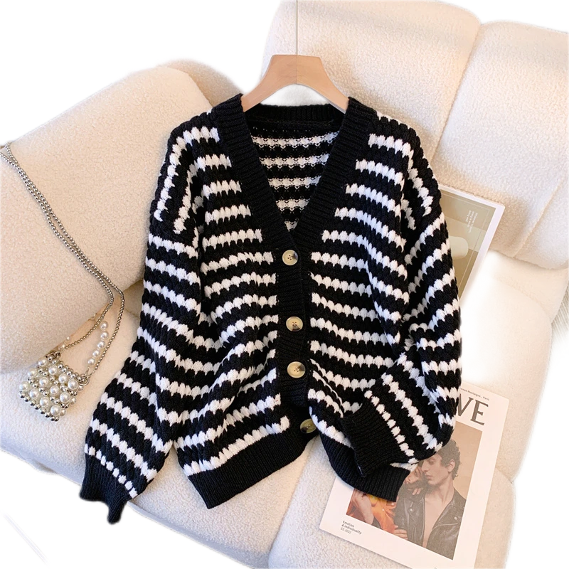 3503针织开衫女士薄款早秋新款外搭洋气小个子上衣外套开衫新款