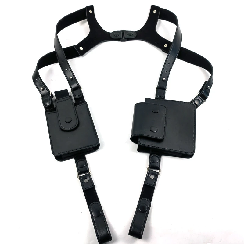 007绅背带手机包户外战术包运动双肩腋下隐藏钱卡包夜店舞台道具