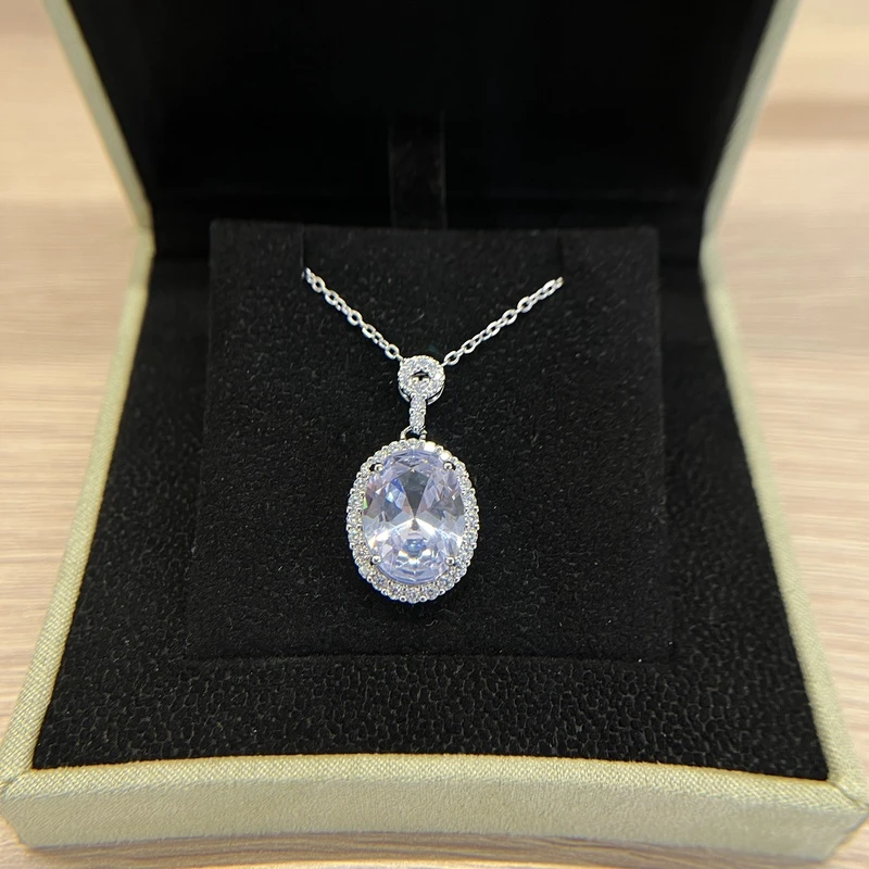 铜合金项链 项链 轻奢气质百搭时尚白色奢华鸽子蛋项链-ZZ273