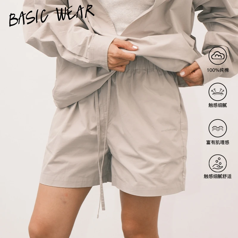 AAAD | Basic Wear基础舒适 抽绳衬衫短裤  微A版型极简夏日显瘦