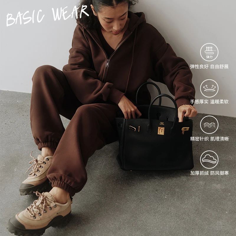 【直播专属】AAAD | Basic Wear基础舒适 美式抓绒束脚运动休闲卫裤