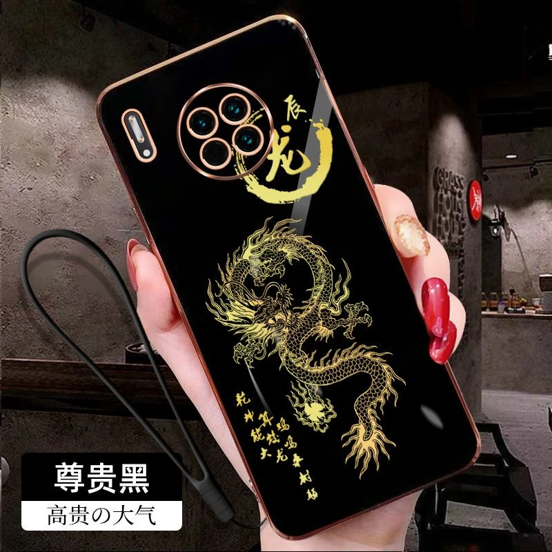 华为Mate30手机壳TAS-AL00十二生肖男女款龙年全包软壳硅胶保护套