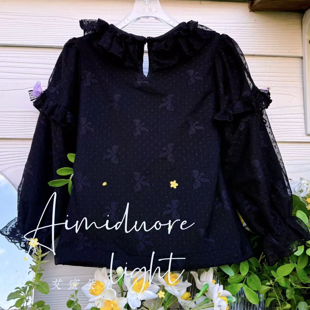 2024新款德绒打底衫，艾蜜朵儿专柜正品，可搭配四季款洛丽塔裙子