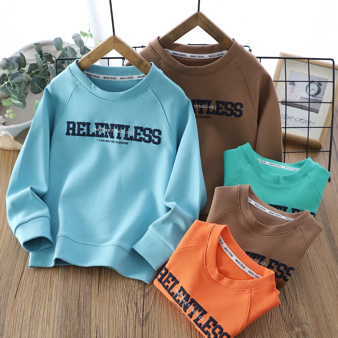 魔力路2024新款春秋套头卫衣字母印花经典款3020