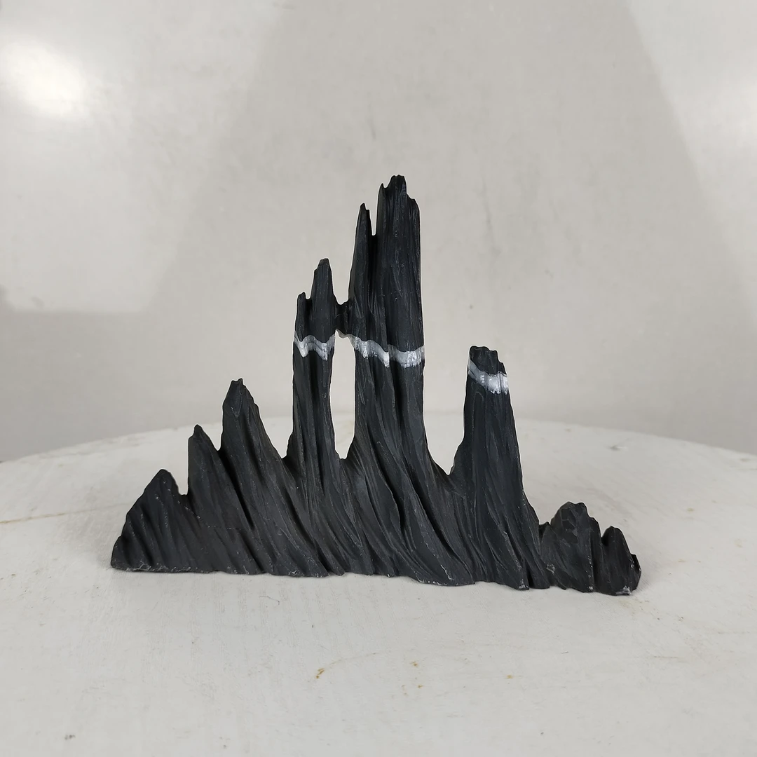 鱼缸装饰造景，灵璧石，山峰摆件，鱼缸造景，直播间一物一拍用奇石