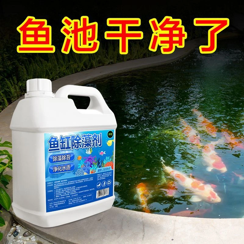 鱼缸除藻剂绿藻青苔去除剂专灭藻剂鱼池除绿水褐藻绿藻黑毛藻